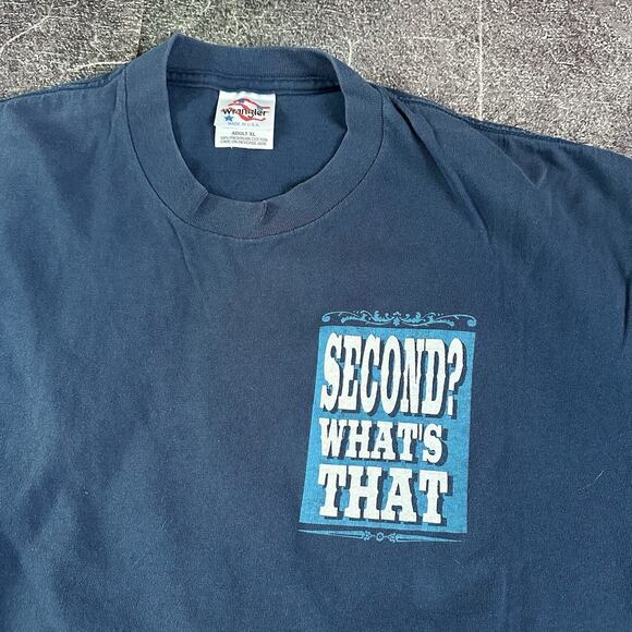 Men's Vintage 90's Wrangler Rodeo Aint No Buckle For Second Place T Shirt Sz XL - Picture 3 of 4